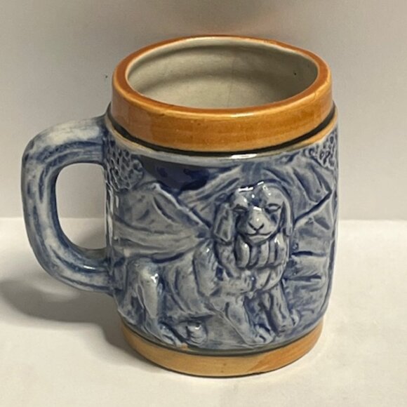 VTG Swiss Grd.St. Bernard Dog Mini Mug Shot Cup 2.75" Tall Souvenir Collectible - Picture 3 of 16